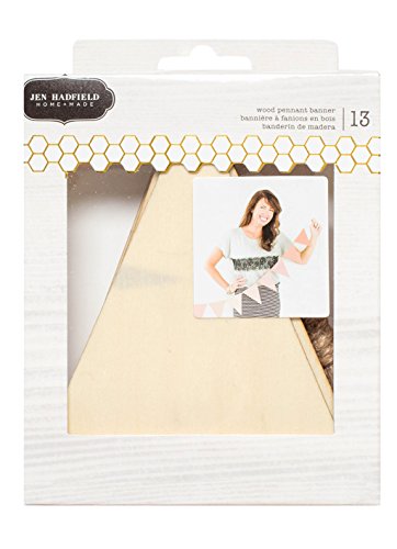 0646247329506 - AMERICAN CRAFTS 13 PIECE JEN HADFIELD DIY HOME WOOD PENNANT BANNER