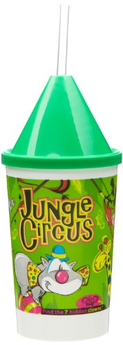 0064626794330 - DIXIE 10KD271016 3 PIECE JUNGLE CIRCUS KID'S FAVORITES COLLECTIBLE 10 OZ CUPS, LIDS AND CLEAR STRAWS SET (CASE OF 1200)