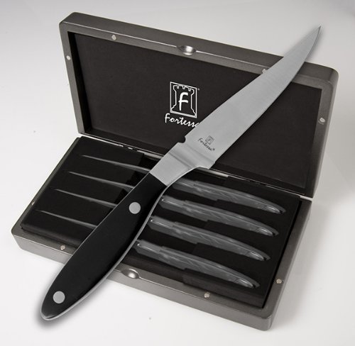 0646292562217 - FORTESSA LEXINGTON NON-SERRATED 4-PIECE STEAK KNIFE SET WITH BOX, 9.5-INCH