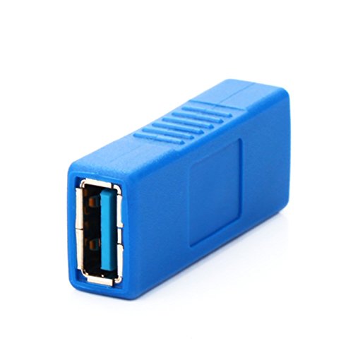 0646341986353 - HTTX USB 3.0 ADAPTER - TYPE A FEMALE TO FEMALE CONNECTOR CONVERTER ADAPTER -BLUE