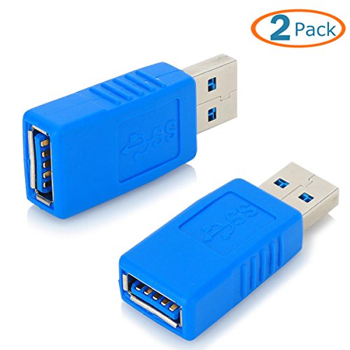 0646341986377 - HTTX USB 3.0 ADAPTER - TYPE A MALE TO FEMALE CONNECTOR CONVERTER ADAPTER (2-PACK)