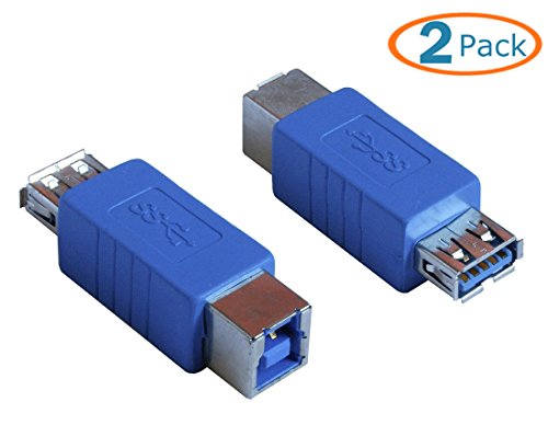 0646341986407 - HTTX USB 3.0 ADAPTER - TYPE A FEMALE TO TYPE B FEMALE CONNECTOR CONVERTER ADAPTER (2-PACK)