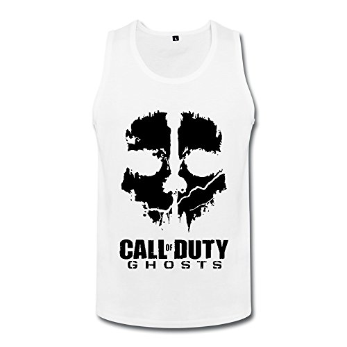 6463464314825 - CALL OF DUTY GHOSTS VIDEO GAME TANK TOP FOR MEN WHITE L