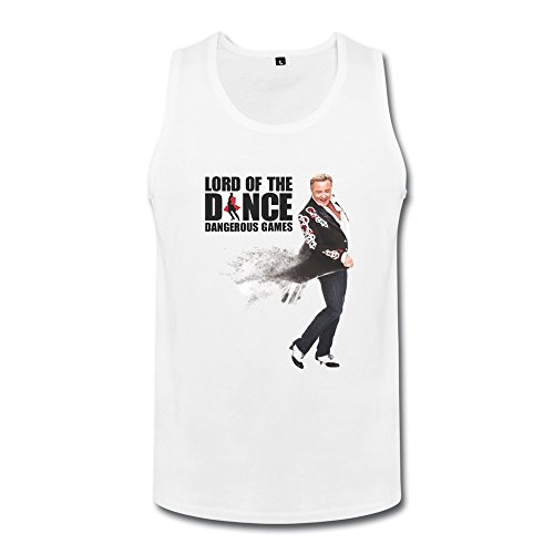 6463464342552 - LORD OF THE DANCE DANGEROUS GAMES TANK TOP FOR MEN WHITE L
