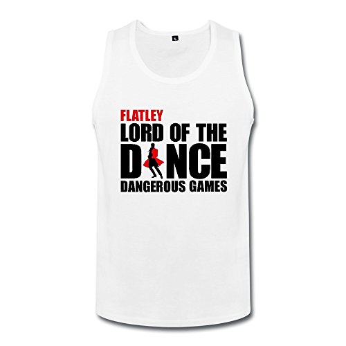 6463464342651 - LORD OF THE DANCE DANGEROUS GAMES LOGO TANK TOP FOR MEN WHITE L