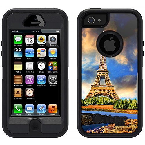 0646406961875 - SKIN DECAL FOR OTTERBOX DEFENDER APPLE IPHONE SE CASE - EIFFEL TOWER ART