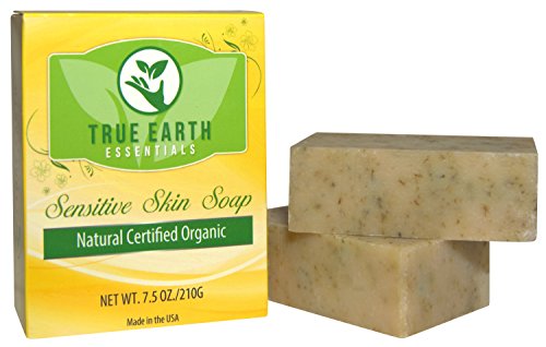 0646437163828 - ECZEMA PSORIASIS BAR SOAP - 2 BARS PER BOX - CERTIFIED ORGANIC FROM TRUE EARTH ESSENTIALS - HYPOALLERGENIC - SULFATE-FREE - ANTI FUNGAL - ALL NATURAL HERBAL BAR - DESIGNED FOR SENSITIVE SKIN