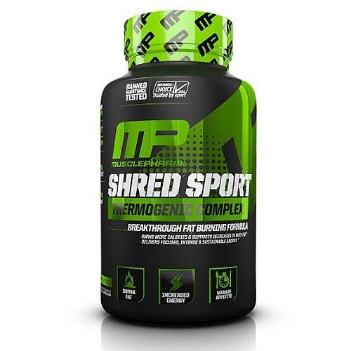 0646492785324 - MUSCLEPHARM SHRED SPORT THERMOGENIC FAT BURNER (60 COUNT)