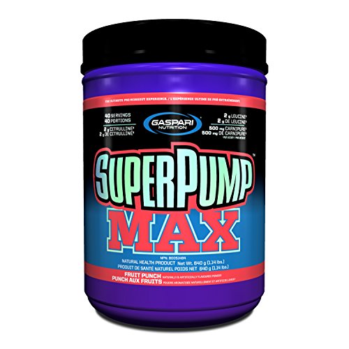 0646511020122 - GASPARI NUTRITION SUPER PUMP MAX, FRUIT PUNCH, 1.41-POUNDS