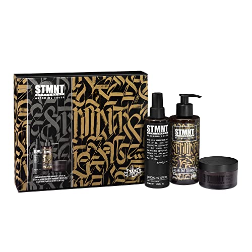 0646630176366 - STMNT GROOMING GOODS 2022 ARTIST EDITION BY DEFER GIFT SET | LIMITED ARTIST EDITION ALL-IN-ONE CLEANSER | MATTE PASTE | GROOMING SPRAY