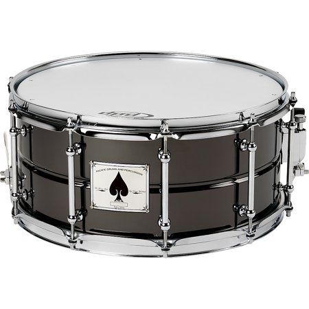 0647139181967 - PACIFIC DRUMS BY DW THE ACE: 65X14 BLACK CHROME OVER BEADED BRASS SHELL WITH TUBE LUGS