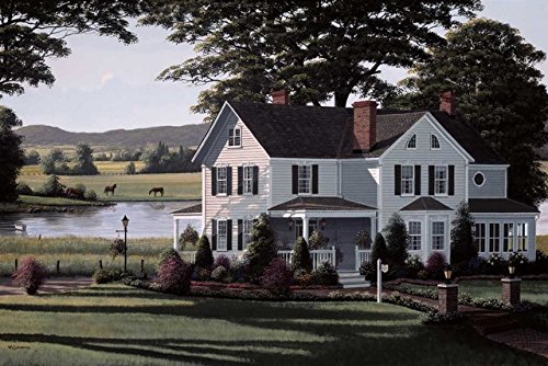 0647191146973 - TANGLETOWN FINE ART THE COUNTRY INN BY BILL SAUNDERS POSTER FRAME - 26 X 39 X 1.5 IN.