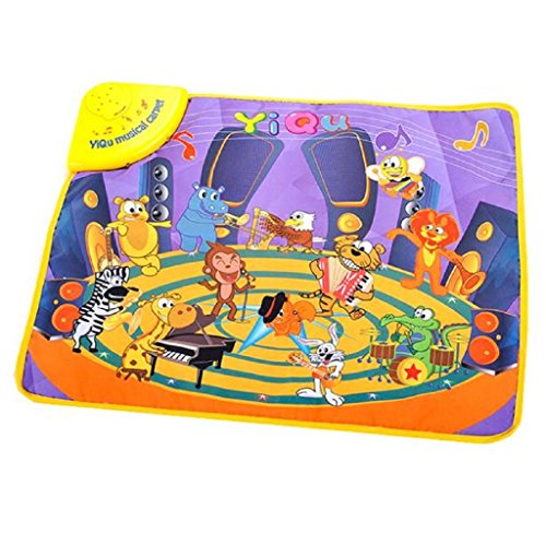 0647254078401 - MUSICAL MAT,GENERIC HOT KIDS BABY ZOO ANIMAL MUSICAL TOUCH PLAY SINGING CARPET MAT TOY