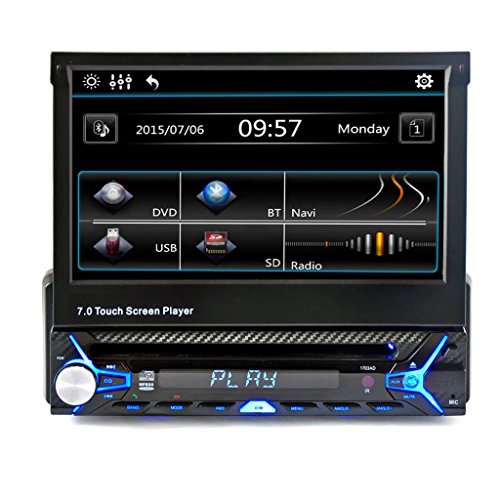 0647267868952 - BLUETOOTH CAR DVD, ZYOOH REMOVABLE PANEL REMOVABLE BLUETOOTH CAR STEREO MP3 PLAYER RECEIVER 12V, DETACHABLE FRONT PANEL, WIRELESS REMOTE BLACK
