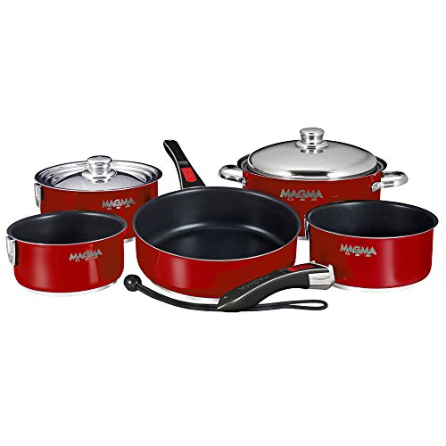 0647367791273 - MAGMA NESTING 10 PIECE RED SLATE BLACK CERAMICA INDUCTION (PART #A10-366MR-2-IND BY MAGMA)