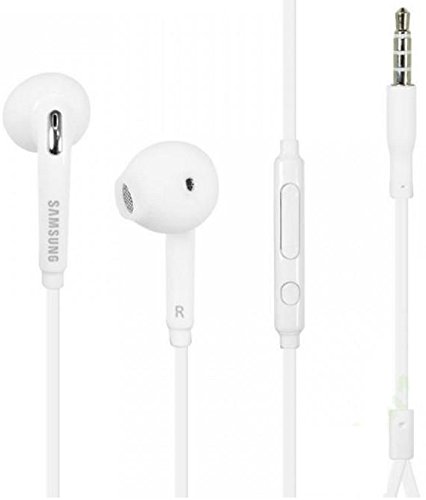 0647409977511 - SAMSUNG OEM WIRED 3.5MM HEADSET W/ MICROPHONE, VOLUME CONTROL, AND CALL ANSWER END BUTTON FOR SAMSUNG GALAXY S7 AND S7 EDGE S6 AND S6 EDGE PLUS IN ORIGINAL SAMSUNG HARD JEWEL CASE W/ EXTRA EARGELS