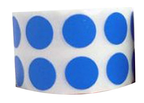 6479623688478 - SMART 1 INCH 1 ROUND COLOR CODING LABELS - DOT STICKERS | 5 COLORS INCLUDE BLUE, GREEN, ORANGE, RED AND YELLOW DOT LABELS | 500 PER COLOR (BLUE)