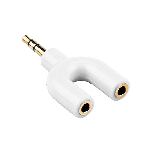 0648179376207 - HEADSET,BAOMABAO 3.5 MM STEREO AUDIO Y-SPLITTER 2 FEMALE TO 1 MALE CABLE ADAPTER FOR EARPHONE WH