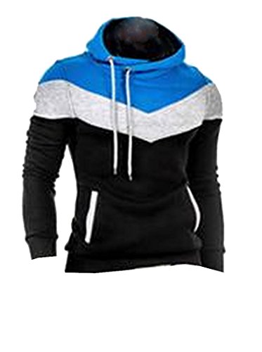 6482010671748 - TOOTLESS MENS NOVELTY COLOR BLOCK COZY SLIM FIT STYLISH SWEATSHIRTS AS5 L