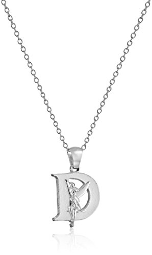 0648352940409 - DISNEY TINKERBELL D INITIAL SILVER PENDANT NECKLACE, 18
