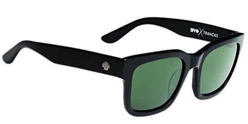 0648478753419 - SPY OPTIC UNISEX TRANCAS HAPPY LENS COLLECTION SUNGLASSES, BLACK/GREY GREEN, ONE SIZE FITS ALL