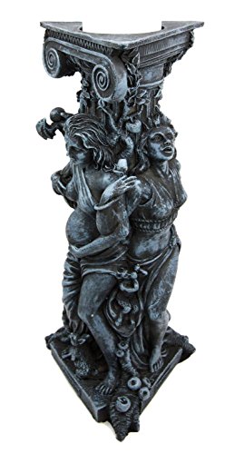 0648609564693 - ATLANTIC COLLECTIBLES TRIPLE GODDESS MAIDEN EXPECTANT MOTHER & CRONE PAGAN WORSHIP DECORATIVE CANDLE HOLDER FIGURINE