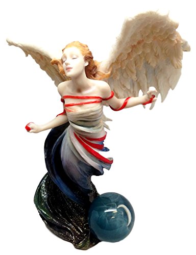 0648609566475 - ATLANTIC COLLECTIBLES STOCK CLEARANCE SHEILA WOLK MASTERPIECE WRITTEN IN THE WIND CELESTIAL ANGEL DECORATIVE FIGURINE 10.5 TALL