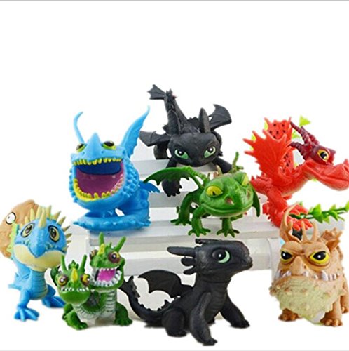 6487109137815 - 8PCS HOW TO TRAIN YOUR DRAGON 2 TOYS ACTION FIGURES NIGHT FURY TOOTHLESS PVC DRAGON CHILDREN BRINQUEDOS KIDS TOYS JUGUETES
