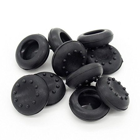 0648951364149 - BW® 5 PAIR/10 PCS REPLACEMENT SILICONE ANALOG CONTROLLER JOYSTICK THUMB STICK GRIPS CAP COVER FOR PS3 / PS4 / XBOX 360 / XBOX ONE / WII GAME CONTROLLERS (BLACK)