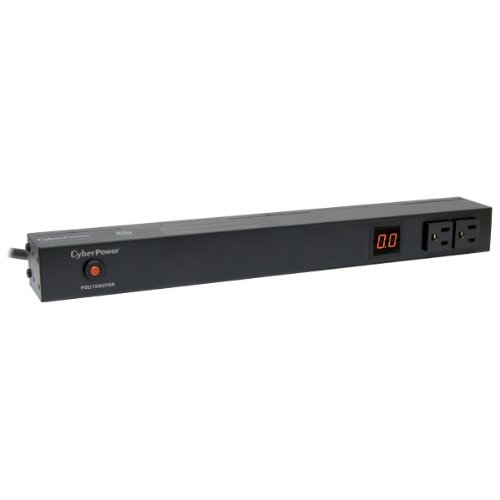 0649532901920 - CYBERPOWER PDU15M2F8R 10-OUTLETS RACK MOUNT 1U 15A METERED POWER DISTRIBUTION UNIT