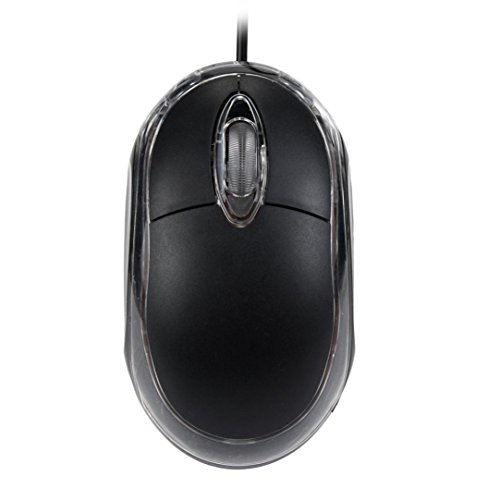 0649577424255 - MOUSE ,ZYOOH DESIGN 1200 DPI USB WIRED OPTICAL GAMING MICE MOUSE FOR PC LAPTOP BLACK