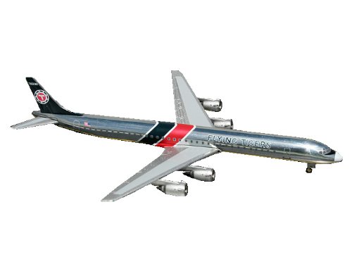 0064992992149 - GEMINI JETS FLYING TIGERS (POLISHED) DC-8-73F 1:400 SCALE