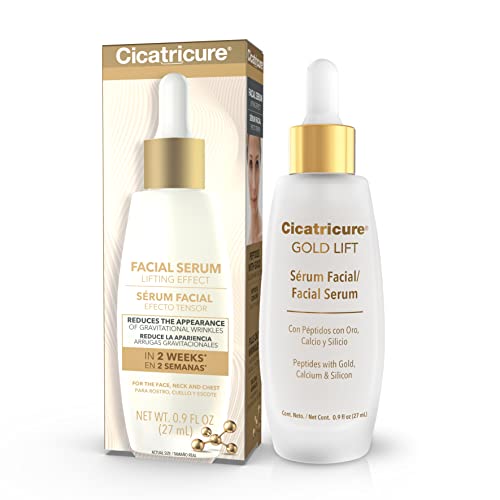 0650240058844 - CICATRICURE GOLD LIFT FACIAL SERUM WITH LIFTING EFFECT FOR FACE, NECK & CHEST- 0.9 OZ