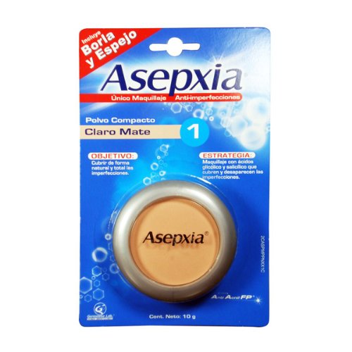 6502401100357 - ASEPXIA CLARO MATE 1 POLVO COMPACTO COMPACT POWDER COVERS IMPERFECTIONS 10G NEW