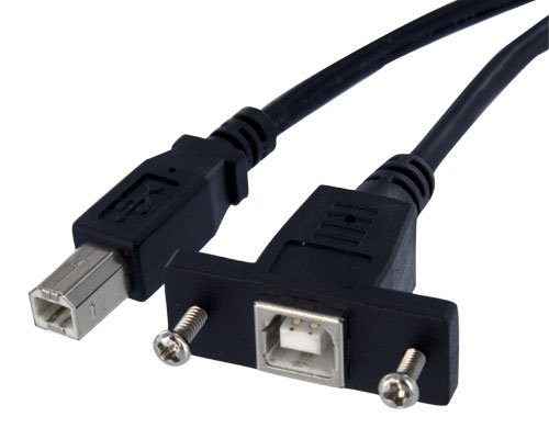 0650308354116 - STARTECH 1-FEET PANEL MOUNT USB CABLE B TO B - F/M (USBPNLBFBM1)