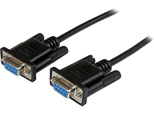 0065030859578 - STARTECH.COM DB9 RS232 SERIAL NULL MODEM CABLE F/F - DB9 FEMALE TO FEMALE - 9-PIN RS232 NULL MODEM CABLE, 1-METER, BLACK (SCNM9FF1MBK)