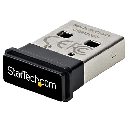 0065030894951 - STARTECH.COM USB BLUETOOTH 5.0 ADAPTER, USB BLUETOOTH DONGLE FOR PC/COMPUTER/LAPTOP/KEYBOARD/MOUSE, BT 5.0 ADAPTER FOR HEADSETS, MINI USB BLUETOOTH RECEIVER, WINDOWS/LINUX (USBA-BLUETOOTH-V5-C2)