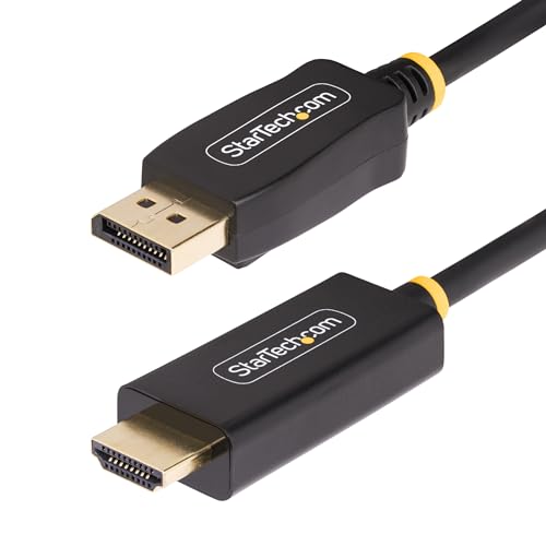 0065030901857 - STARTECH.COM 6.6FT (2M) DISPLAYPORT TO HDMI ADAPTER CABLE, 4K 60HZ WITH HDR, DP TO HDMI 2.0B CABLE, ACTIVE VIDEO CONVERTER