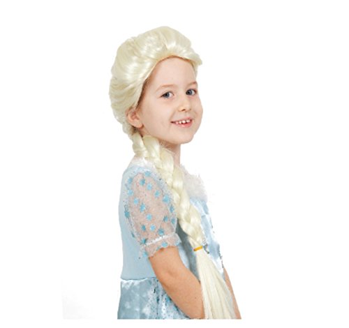 0650343811797 - FROZEN SNOW ELSA CHILD COSPLAY WIG HIGH QUALITY SYNTHETIC HAIR LIGHT BLONDE COLOR