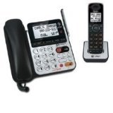 0650530020513 - AT&T 84100 DECT 6.0 CORDED/CORDLESS PHONE, BLACK/SILVER, 1 BASE AND 1 HANDSET