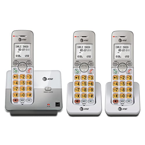 0650530030765 - AT&T EL51303 3 HANDSET DECT 6.0 CORDLESS HOME PHONE FULL-DUPLEX HANDSET SPEAKERPHONE, BACKLIT DISPLAY, LIGHTED KEYPAD, CALLER ID/CALL WAITING, PHONEBOOK, ECO MODE, VOICEMAIL KEY, QUIET MODE,INTERCOM