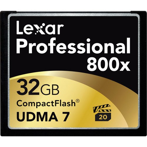 0650590181438 - LEXAR LCF32GCRBNA800 PROFESSIONAL 800X 32GB VPG-20 COMPACT FLASH CARD