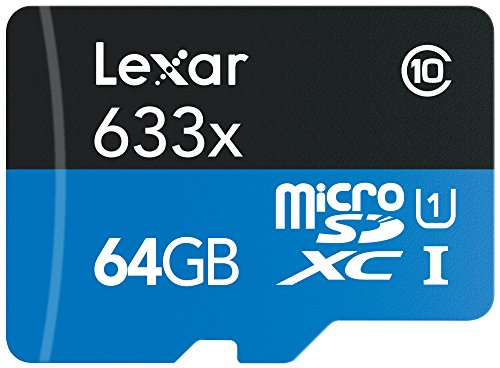0650590193196 - LEXAR 64GB HIGH-PERFORMANCE 633X MICROSDXC UHS-I CARDS WITH USB 3.0 READER