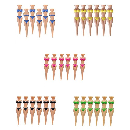 0650905189371 - 30X NOVELTY SEXY BIKINI LADY MODEL GOLF TEES DIVOT TOOLS GOLFER GIFT STAG PARTY