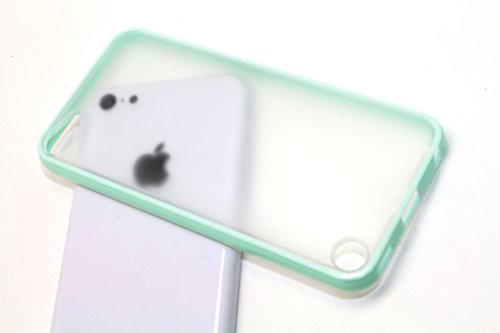 0650905779633 - DIGIWAVES U.S.A. - FOR APPLE IPOD TOUCH 5 5TH OR 6 6TH GENERATION PROTECTIVE HYBRID TPU+PC BUMPER WITH CLEAR MATTE BACK COVER CASES FOR IPOD ITOUCH 5 5TH OR 6 6TH GENERATION (MINT GREEN)