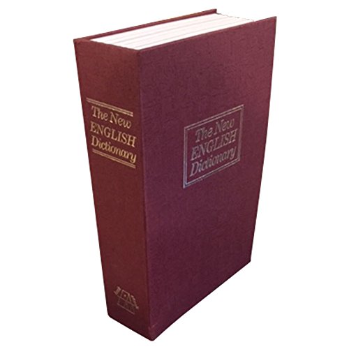 0651046833918 - RED LARGE DIVERSION DICTIONARY BOOK SAFE WITH LOCK- HIDDEN BOX IN A REALISTIC LOOKING BOOK WITH CLOTH-LIKE COVER AND STRONG STEEL INTERIOR - 2 KEYS INCLUDED BY WHOLENESS HOME