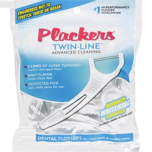 0651080366519 - PLACKERS TWIN-LINE DENTAL FLOSSERS, 35CT
