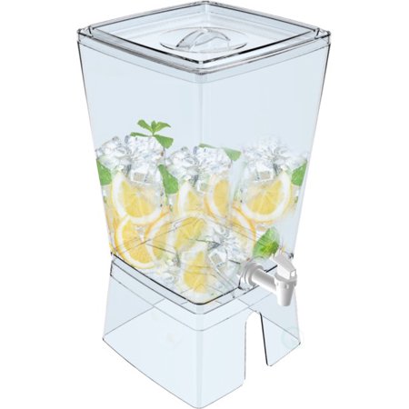 0651355032682 - BASICWISE STACKABLE JUICE AND WATER BEVERAGE DISPENSER, 2.5 GALLON