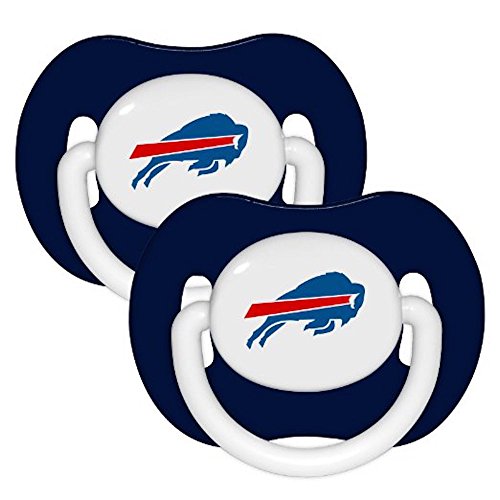 0651770690535 - BUFFALO BILLS 2-PACK INFANT PACIFIER SET - 2014 NFL SOLID COLOR BABY PACIFIERS