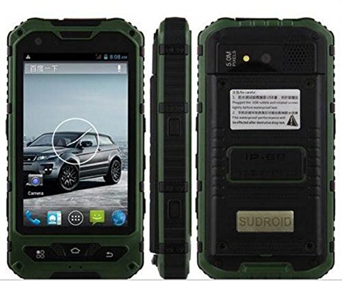 0652001458504 - SUDROID A8 4 INCHES IP68 RUGGED SMARTPHONES WITH ANDROID 4.2 OS AND DUAL CORE DUAL SIM (GREEN)